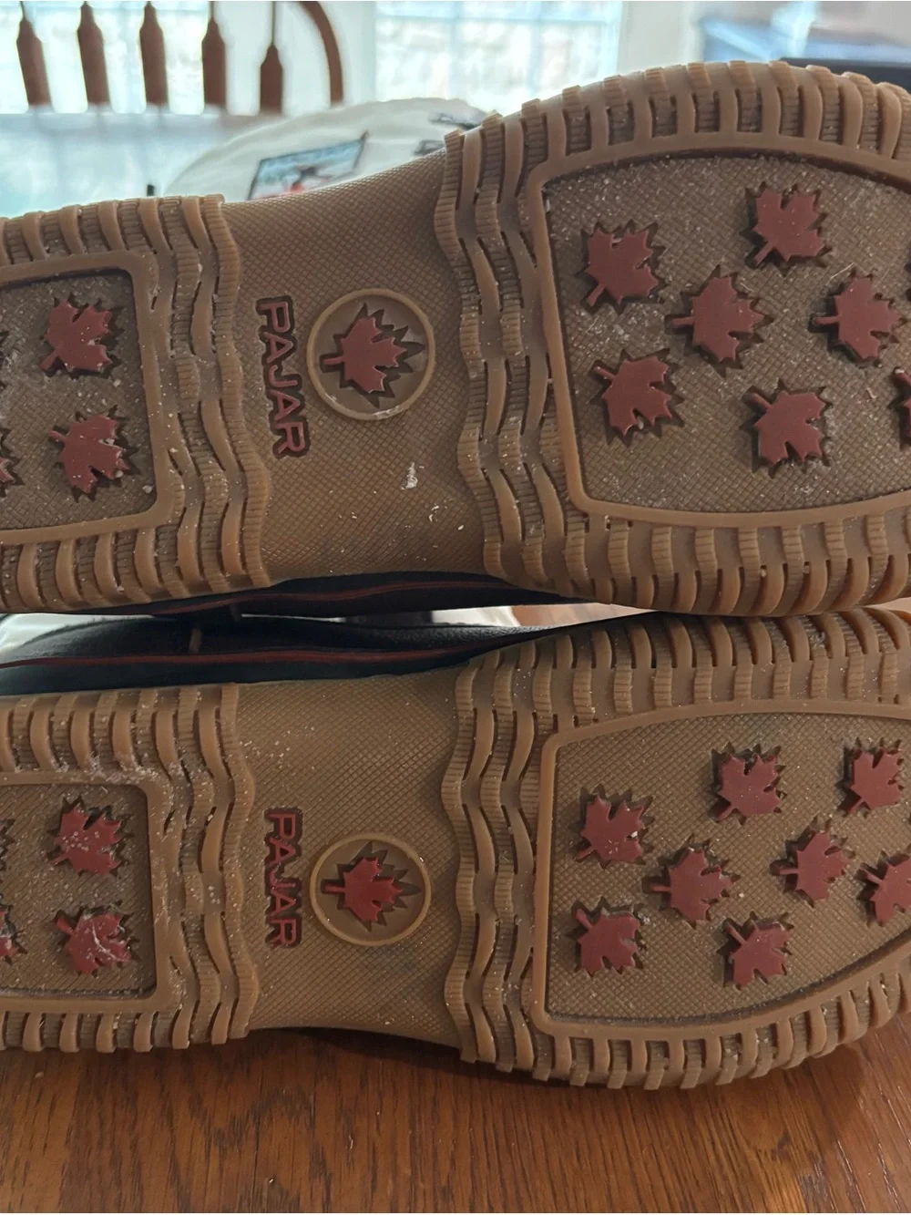 Pajar White and Brown Tall Lace-Up Winter Boots with Sherpa Trim